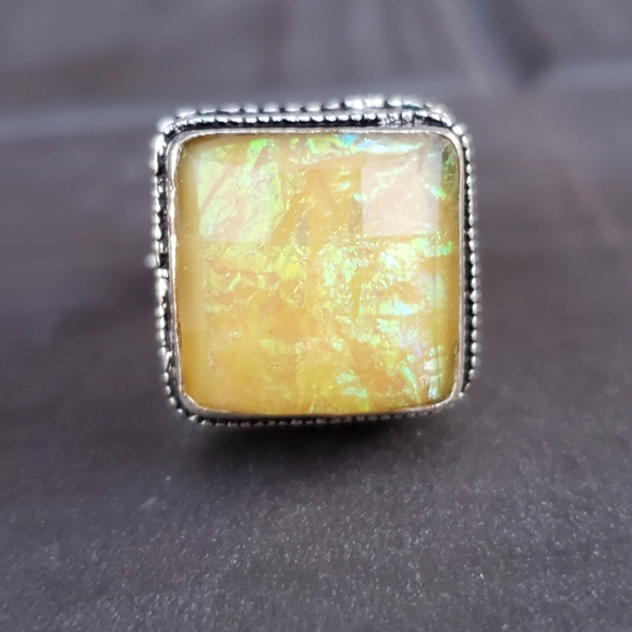 ***Sale*** New Triplet Opal 925 Silver Ring. - Picture 4 of 16